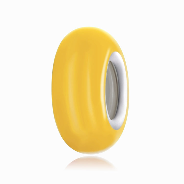 S925 argento sterling color argento perline in silicone accessori collana bracciale fai da te, Color Bead(Blue), Color Bead(Pink), Color BeadCyan), Color Bead(Purple), Color Bead(Yellow)