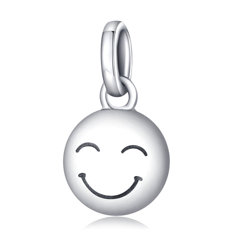 Accessori per collana braccialetto fai-da-te con ciondolo smiley in argento sterling S925, Smiley