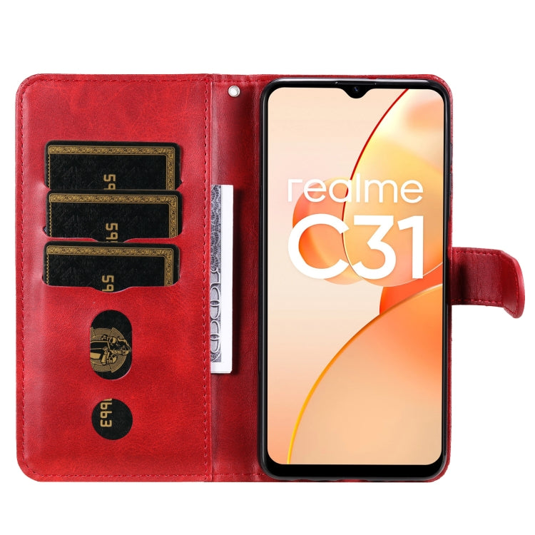 Custodia in pelle flip orizzontale con cerniera Fashion Calf Texture, For OPPO Realme C31, For OPPO Reno7 Pro 5G China & Global