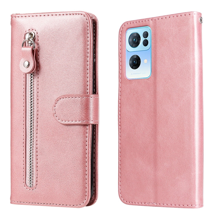 Custodia in pelle flip orizzontale con cerniera Fashion Calf Texture, For OPPO Realme C31, For OPPO Reno7 Pro 5G China & Global