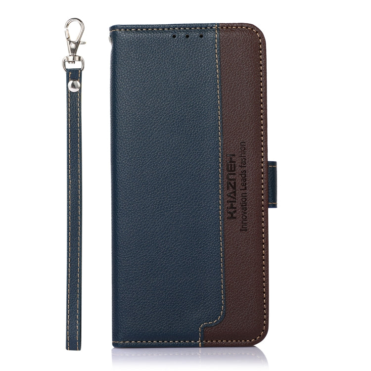 KHAZNEH Custodia per telefono RFID in pelle con texture Litchi, For Motorola Moto G52 4G