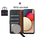 KHAZNEH Custodia per telefono RFID in pelle con texture Litchi, For Motorola Moto G52 4G
