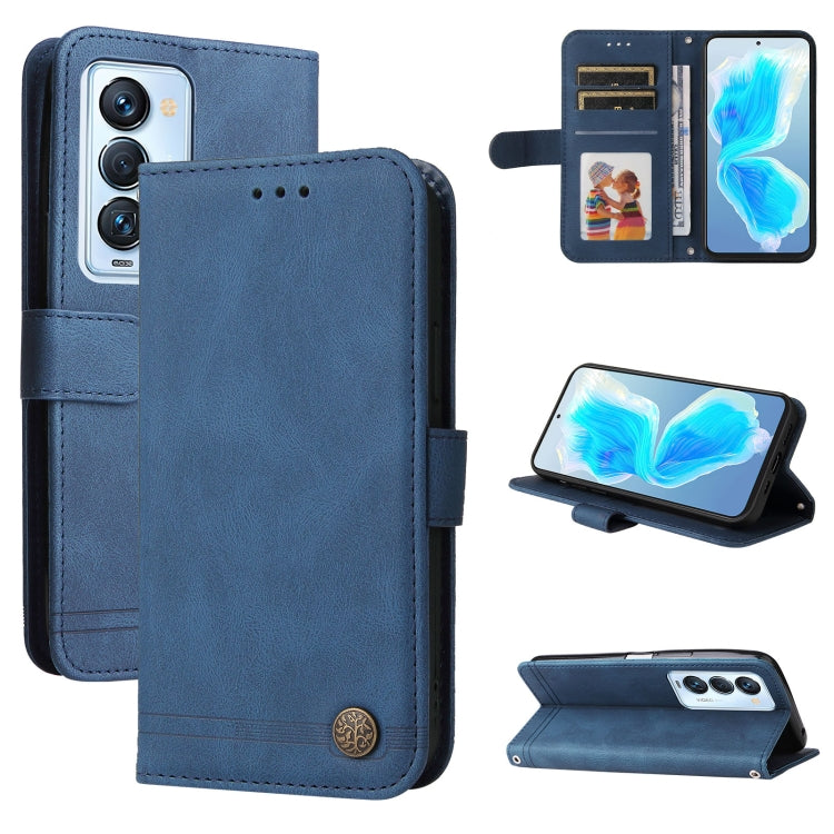 Custodia per telefono in pelle con bottone in metallo con albero della vita Skin Feel, For Tecno Camon 18 Premier, For Tecno Camon 18 / 18 Pro, For Infinix Hot 11s, For Infinix Hot 11s NFC