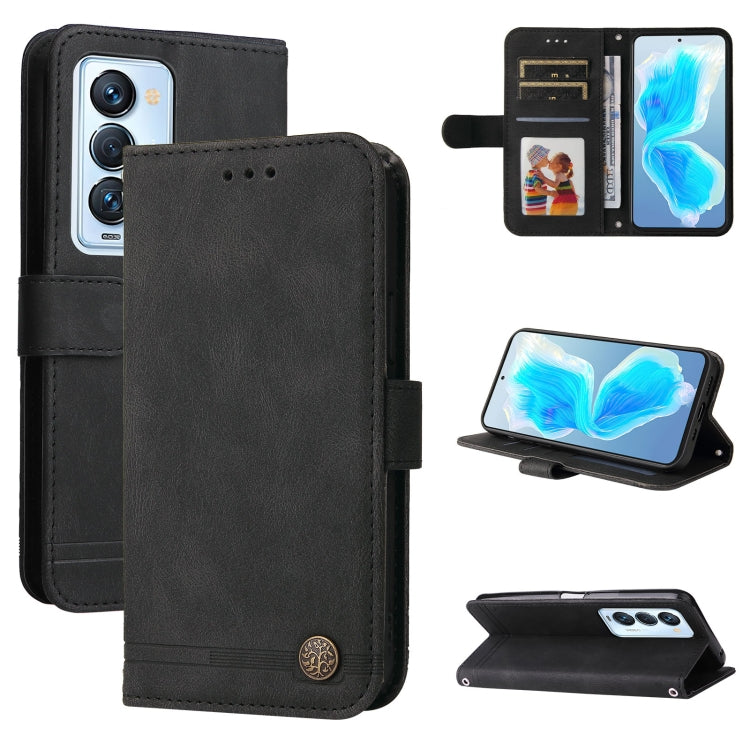 Custodia per telefono in pelle con bottone in metallo con albero della vita Skin Feel, For Tecno Camon 18 Premier, For Tecno Camon 18 / 18 Pro, For Infinix Hot 11s, For Infinix Hot 11s NFC