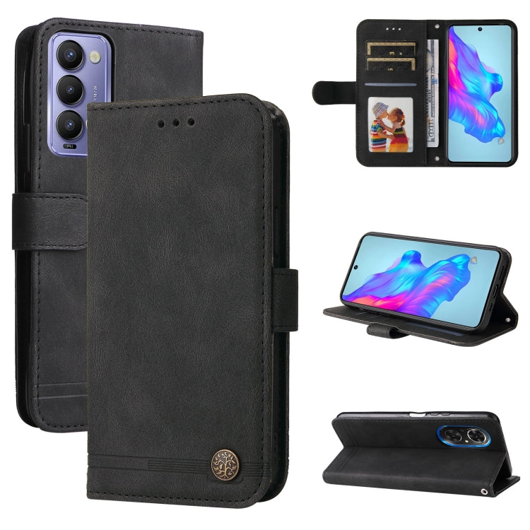 Custodia per telefono in pelle con bottone in metallo con albero della vita Skin Feel, For Tecno Camon 18 Premier, For Tecno Camon 18 / 18 Pro, For Infinix Hot 11s, For Infinix Hot 11s NFC