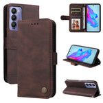 Custodia per telefono in pelle con bottone in metallo con albero della vita Skin Feel, For Tecno Camon 18 Premier, For Tecno Camon 18 / 18 Pro, For Infinix Hot 11s, For Infinix Hot 11s NFC