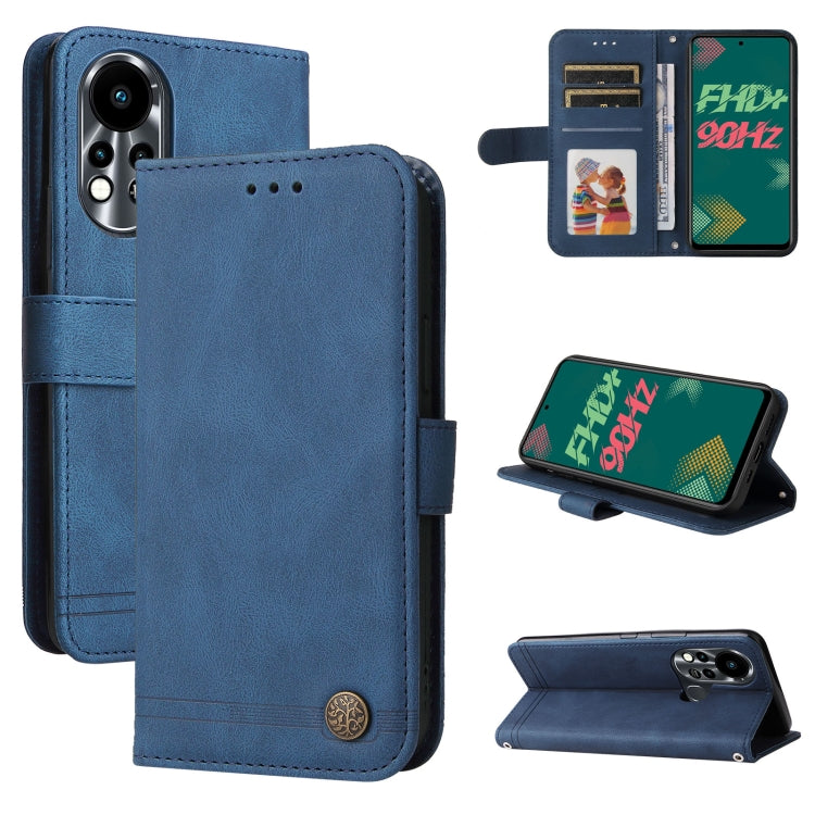 Custodia per telefono in pelle con bottone in metallo con albero della vita Skin Feel, For Tecno Camon 18 Premier, For Tecno Camon 18 / 18 Pro, For Infinix Hot 11s, For Infinix Hot 11s NFC