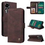 Custodia per telefono in pelle con bottone in metallo con albero della vita Skin Feel, For Tecno Camon 18 Premier, For Tecno Camon 18 / 18 Pro, For Infinix Hot 11s, For Infinix Hot 11s NFC