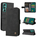 Custodia per telefono in pelle con bottone in metallo con albero della vita Skin Feel, For Infinix Hot 11, For Infinix Smart 6, For Infinix Note 11 Pro / 11S / X697, For OPPO Reno7 5G / Find X5 Lite Global