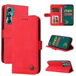 Custodia per telefono in pelle con bottone in metallo con albero della vita Skin Feel, For Infinix Hot 11, For Infinix Smart 6, For Infinix Note 11 Pro / 11S / X697, For OPPO Reno7 5G / Find X5 Lite Global