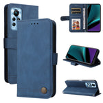 Custodia per telefono in pelle con bottone in metallo con albero della vita Skin Feel, For Infinix Hot 11, For Infinix Smart 6, For Infinix Note 11 Pro / 11S / X697, For OPPO Reno7 5G / Find X5 Lite Global