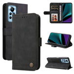 Custodia per telefono in pelle con bottone in metallo con albero della vita Skin Feel, For Infinix Hot 11, For Infinix Smart 6, For Infinix Note 11 Pro / 11S / X697, For OPPO Reno7 5G / Find X5 Lite Global