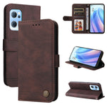 Custodia per telefono in pelle con bottone in metallo con albero della vita Skin Feel, For Infinix Hot 11, For Infinix Smart 6, For Infinix Note 11 Pro / 11S / X697, For OPPO Reno7 5G / Find X5 Lite Global