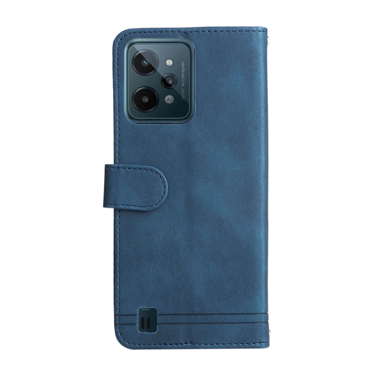 Custodia per telefono in pelle con bottone in metallo con albero della vita Skin Feel, For OPPO Realme C31, For OPPO Realme C35, For OPPO Reno7 SE 5G, For OPPO A96 5G / Reno7 Z 5G / OnePlus Nord N20 5G
