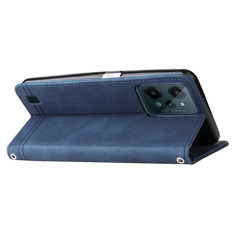 Custodia per telefono in pelle con bottone in metallo con albero della vita Skin Feel, For OPPO Realme C31, For OPPO Realme C35, For OPPO Reno7 SE 5G, For OPPO A96 5G / Reno7 Z 5G / OnePlus Nord N20 5G