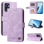 Custodia per telefono in pelle con bottone in metallo con albero della vita Skin Feel, For OPPO Realme C31, For OPPO Realme C35, For OPPO Reno7 SE 5G, For OPPO A96 5G / Reno7 Z 5G / OnePlus Nord N20 5G