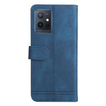 Custodia per telefono in pelle con bottone in metallo con albero della vita Skin Feel, For vivo Y55 / Y75 / T1 5G