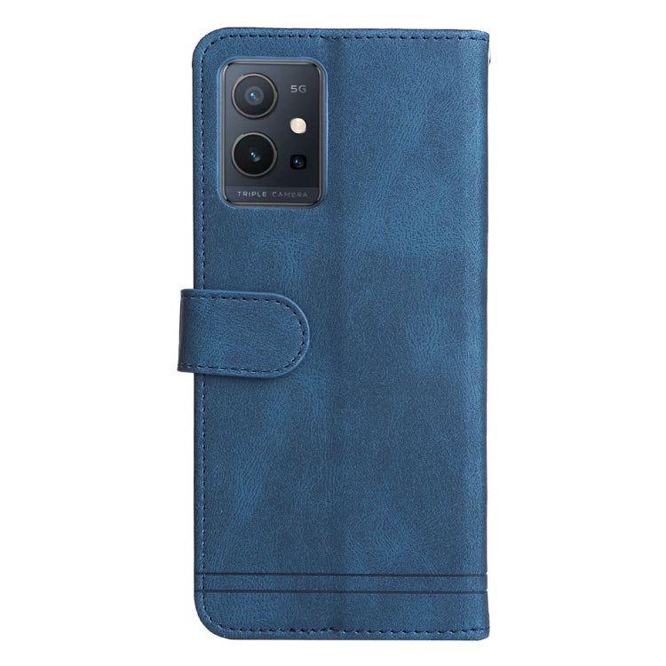 Custodia per telefono in pelle con bottone in metallo con albero della vita Skin Feel, For vivo Y55 / Y75 / T1 5G