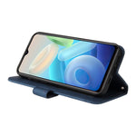 Custodia per telefono in pelle con bottone in metallo con albero della vita Skin Feel, For vivo Y55 / Y75 / T1 5G