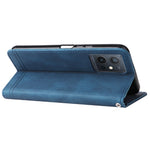 Custodia per telefono in pelle con bottone in metallo con albero della vita Skin Feel, For vivo Y55 / Y75 / T1 5G