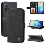 Custodia per telefono in pelle con bottone in metallo con albero della vita Skin Feel, For vivo Y55 / Y75 / T1 5G