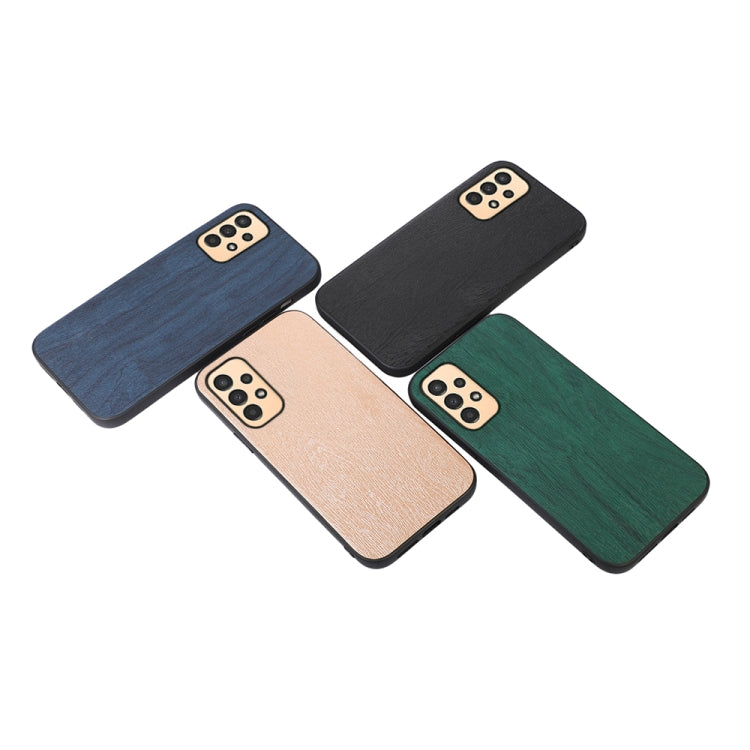Custodia smartphone in PU con struttura in legno