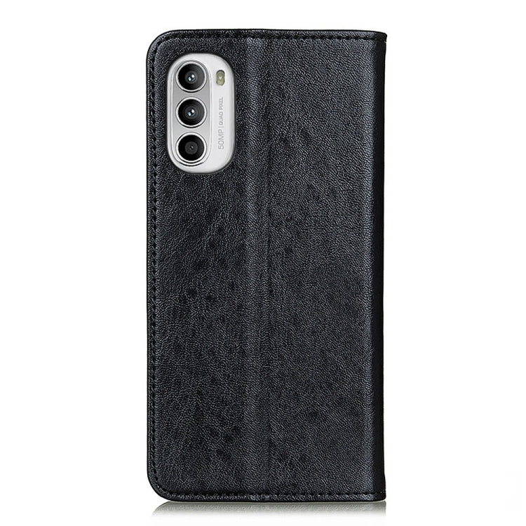 Custodia per cellulare in pelle con vibrazione magnetica Crazy Horse Texture, For Motorola Moto G52 4G / G82 5G / G71S