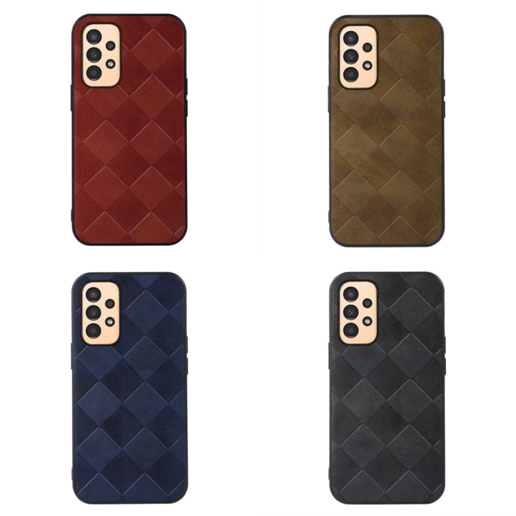 Custodia per telefono in PU scozzese intrecciata, For vivo iQOO Neo6, For Xiaomi 12 Lite, For Samsung Galaxy A13 4G, For Samsung Galaxy M23 / F23 5G