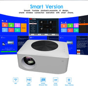 Y2 800x480P 80ANSI Mini proiettore intelligente LED LCD, US Plug, UK Plug, AU Plug, EU Plug
