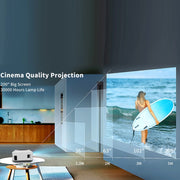 Y2 800x480P 80ANSI Mini proiettore intelligente LED LCD, US Plug, UK Plug, AU Plug, EU Plug