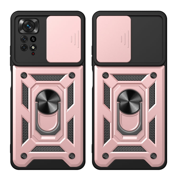 Cover per fotocamera scorrevole Custodia protettiva per telefono in TPU + PC, For Xiaomi Redmi Note 11 Pro Global, For Xiaomi Redmi Note 11S