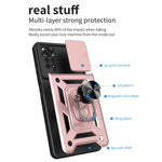 Cover per fotocamera scorrevole Custodia protettiva per telefono in TPU + PC, For Xiaomi Redmi Note 11 Pro Global, For Xiaomi Redmi Note 11S
