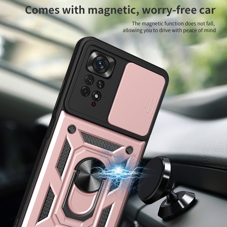 Cover per fotocamera scorrevole Custodia protettiva per telefono in TPU + PC, For Xiaomi Redmi Note 11 Pro Global, For Xiaomi Redmi Note 11S