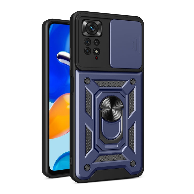 Cover per fotocamera scorrevole Custodia protettiva per telefono in TPU + PC, For Xiaomi Redmi Note 11 Pro Global, For Xiaomi Redmi Note 11S