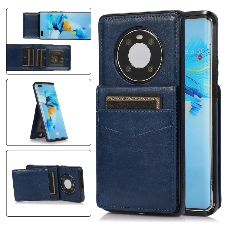 Custodia protettiva in tinta unita per PC + TPU con supporto e slot per schede, For Huawei Mate 40, For Samsung Galaxy S21 5G, For Samsung Galaxy S21 Ultra 5G, For Samsung Galaxy A13 4G