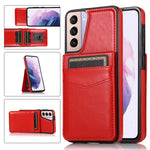 Custodia protettiva in tinta unita per PC + TPU con supporto e slot per schede, For Huawei Mate 40, For Samsung Galaxy S21 5G, For Samsung Galaxy S21 Ultra 5G, For Samsung Galaxy A13 4G