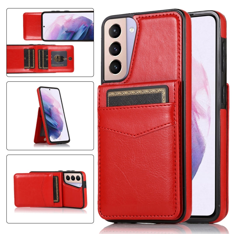 Custodia protettiva in tinta unita per PC + TPU con supporto e slot per schede, For Huawei Mate 40, For Samsung Galaxy S21 5G, For Samsung Galaxy S21 Ultra 5G, For Samsung Galaxy A13 4G