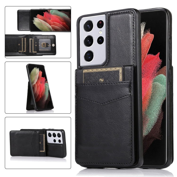 Custodia protettiva in tinta unita per PC + TPU con supporto e slot per schede, For Huawei Mate 40, For Samsung Galaxy S21 5G, For Samsung Galaxy S21 Ultra 5G, For Samsung Galaxy A13 4G