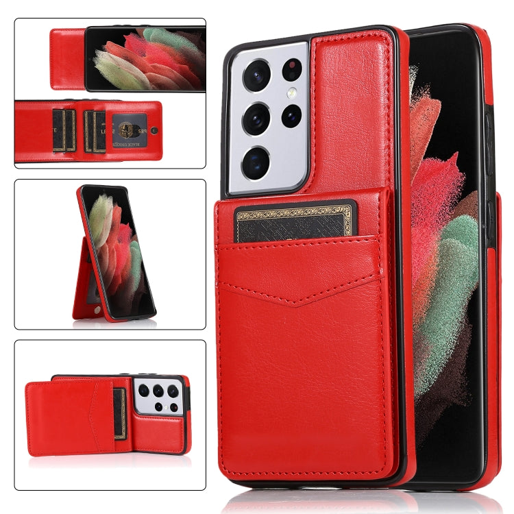 Custodia protettiva in tinta unita per PC + TPU con supporto e slot per schede, For Huawei Mate 40, For Samsung Galaxy S21 5G, For Samsung Galaxy S21 Ultra 5G, For Samsung Galaxy A13 4G