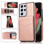 Custodia protettiva in tinta unita per PC + TPU con supporto e slot per schede, For Huawei Mate 40, For Samsung Galaxy S21 5G, For Samsung Galaxy S21 Ultra 5G, For Samsung Galaxy A13 4G