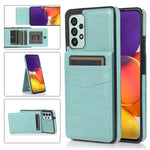 Custodia protettiva in tinta unita per PC + TPU con supporto e slot per schede, For Samsung Galaxy A33 5G, For Samsung Galaxy A53 5G, For Samsung Galaxy A73 5G