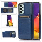 Custodia protettiva in tinta unita per PC + TPU con supporto e slot per schede, For Samsung Galaxy A33 5G, For Samsung Galaxy A53 5G, For Samsung Galaxy A73 5G