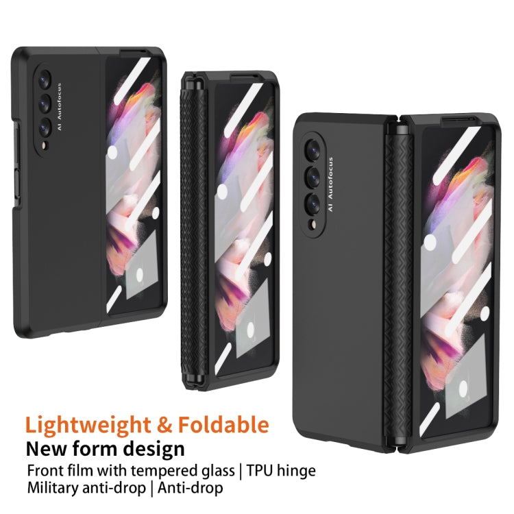 360 Custodia per cellulare con cerniera in TPU per tutto il corpo, For Samsung Galaxy Z Fold3 5G