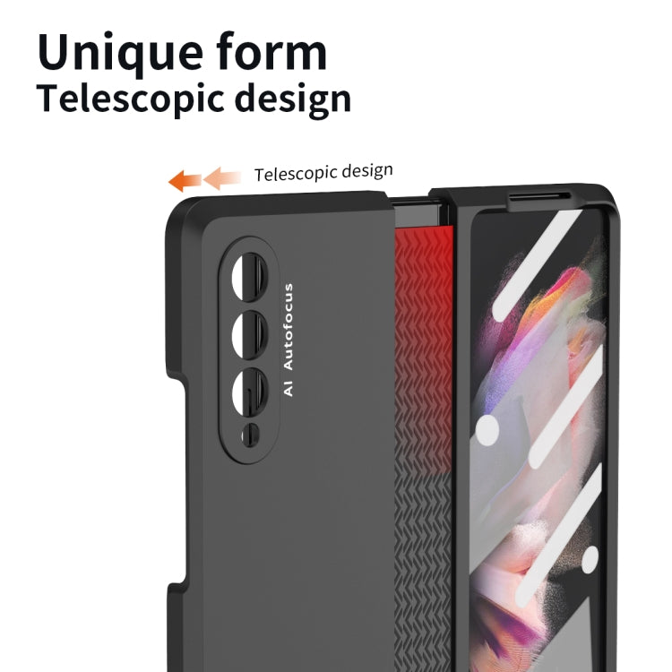 360 Custodia per cellulare con cerniera in TPU per tutto il corpo, For Samsung Galaxy Z Fold3 5G
