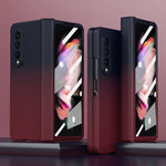 Custodia per telefono integrata con pellicola temperata sfumata colorata, For Huawei Mate X2, For Samsung Galaxy Z Fold2 5G, For Samsung Galaxy Z Fold3 5G