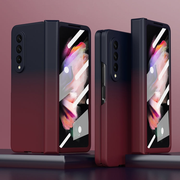 Custodia per telefono integrata con pellicola temperata sfumata colorata, For Huawei Mate X2, For Samsung Galaxy Z Fold2 5G, For Samsung Galaxy Z Fold3 5G