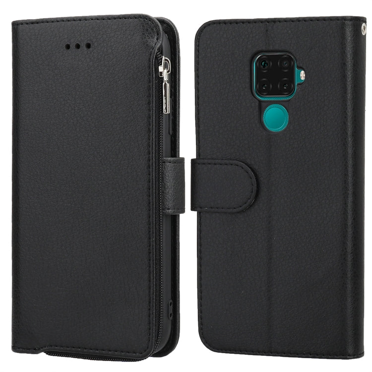 Custodia in pelle flip orizzontale con cerniera in microfibra, For Huawei Mate 30, For Huawei Mate 30 Pro, For Huawei Nova 5i Pro / Mate 30 Lite, For Huawei P30