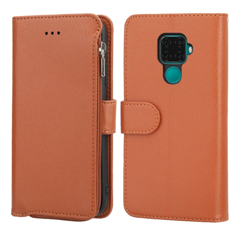 Custodia in pelle flip orizzontale con cerniera in microfibra, For Huawei Mate 30, For Huawei Mate 30 Pro, For Huawei Nova 5i Pro / Mate 30 Lite, For Huawei P30