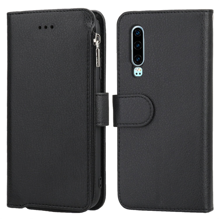 Custodia in pelle flip orizzontale con cerniera in microfibra, For Huawei Mate 30, For Huawei Mate 30 Pro, For Huawei Nova 5i Pro / Mate 30 Lite, For Huawei P30