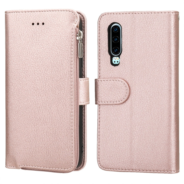 Custodia in pelle flip orizzontale con cerniera in microfibra, For Huawei Mate 30, For Huawei Mate 30 Pro, For Huawei Nova 5i Pro / Mate 30 Lite, For Huawei P30